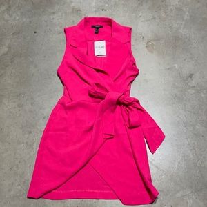 Forever 21 Pink Sleeveless Wrap Dress